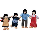 Plan Toys - Familie asiatica de papusi din lemn