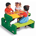 Little Tikes - Masa picnic cu bancheta 6 copii (culori vii)