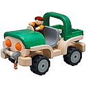 Plan Toys - Masina de teren 4x4 din lemn