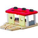 Plan Toys - PlanCity - Depou din lemn