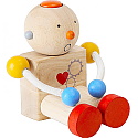 Plan Toys - Robot cu sunete din lemn