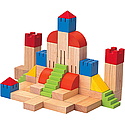 Plan Toys - Set 46 cuburi creative colorate